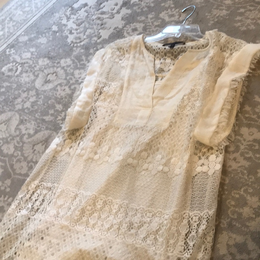 White lace dress